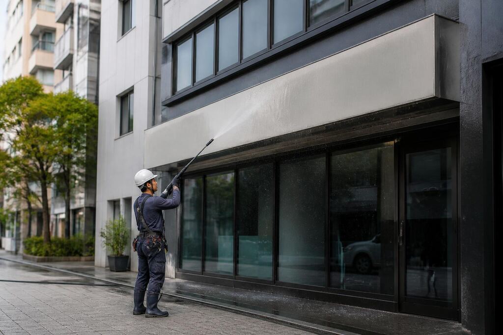 서울 은평구 간판청소 이미지