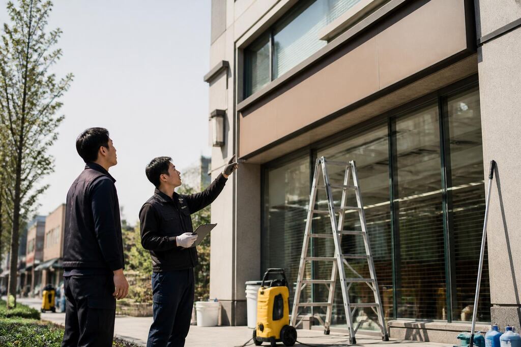 서울 동작구 간판청소 작업 범위와 현장 조건 이미지