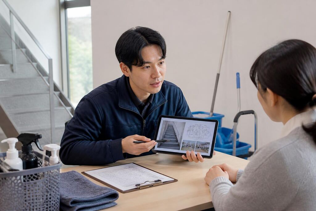 서울 용산구 계단청소 비용과 업체 비교 정보 이미지