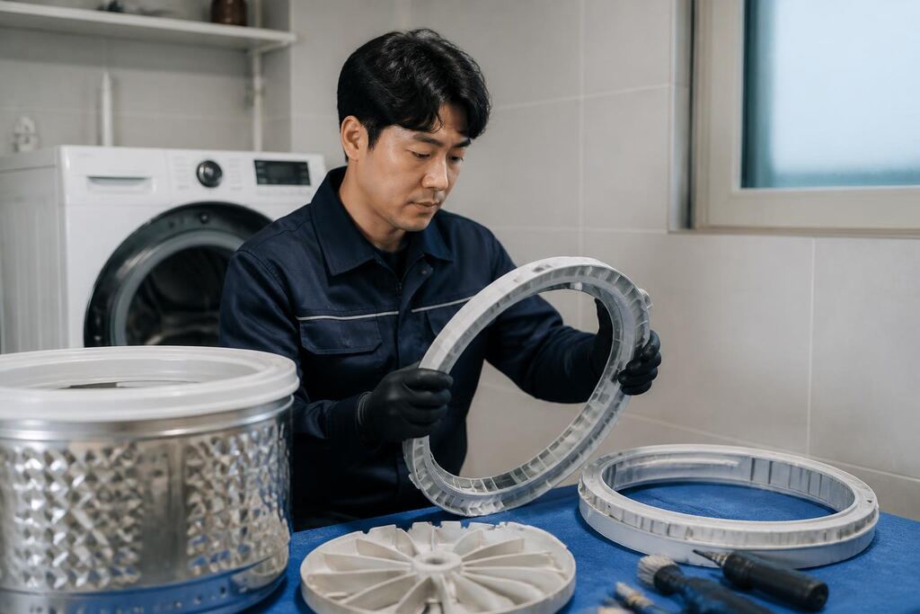 서울 중랑구 세탁기청소 작업 범위와 현장 조건 이미지