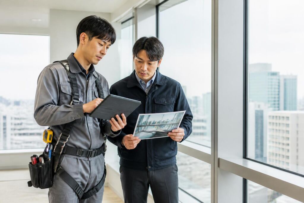 서울 성동구 유리창청소 이미지