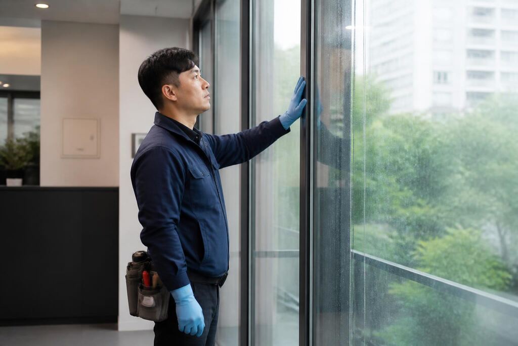서울 마포구 유리창청소 작업 범위와 현장 조건 이미지