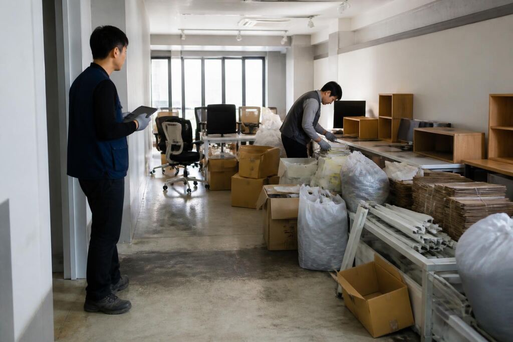 서울 중랑구 사업장 폐기물 처리 작업 범위와 현장 조건 이미지