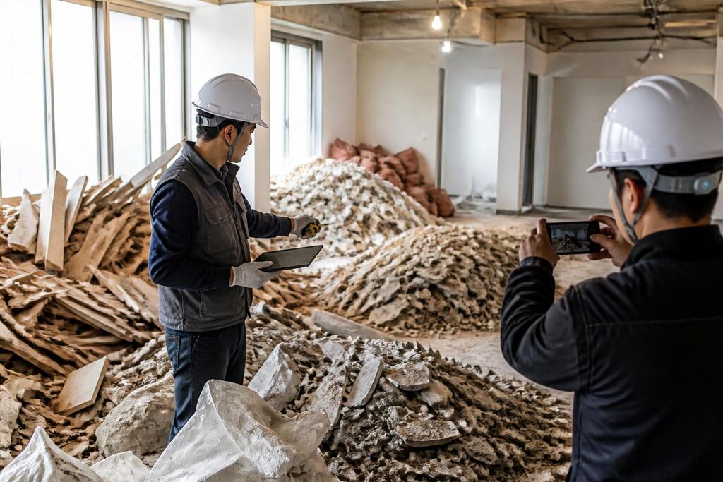 서울 금천구 건설·철거 폐기물 처리 작업 범위와 현장 조건 이미지