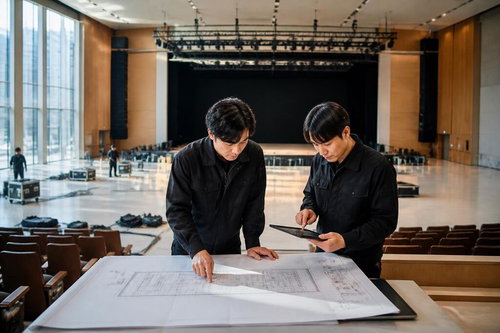 서울 양천구 행사 조명 작업 범위와 현장 조건 이미지