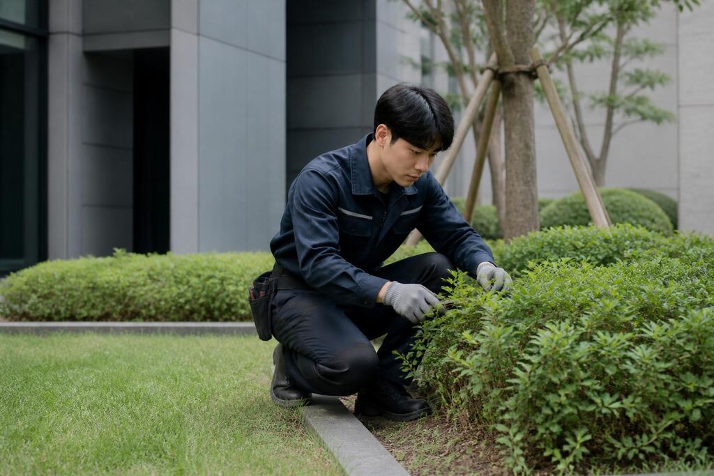 서울 중구 건물 외부 녹지관리 이미지