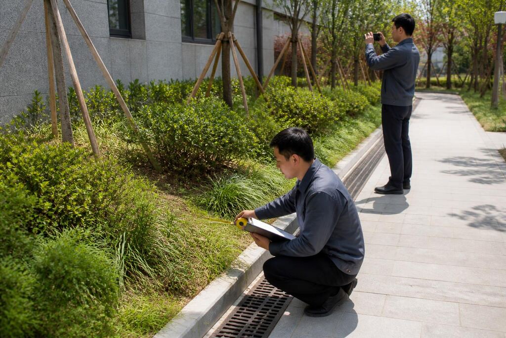서울 중랑구 건물 외부 녹지관리 작업 범위와 현장 조건 이미지