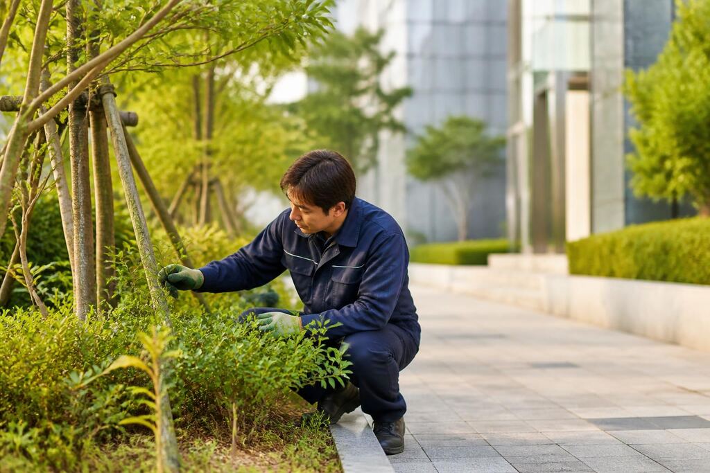 서울 성북구 건물 외부 녹지관리 이미지
