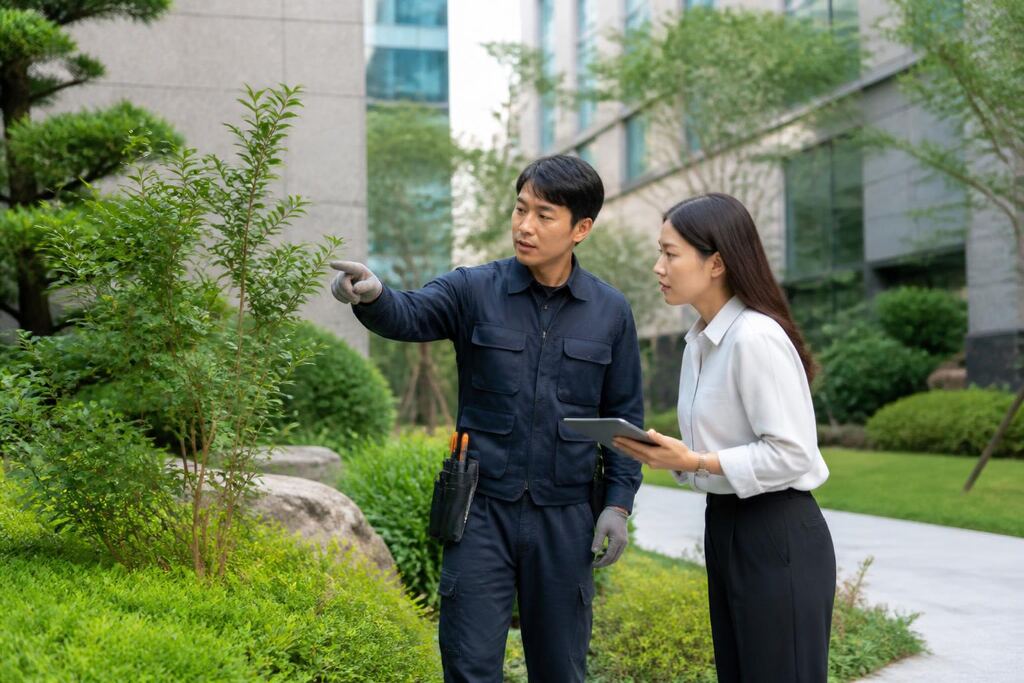 서울 도봉구 건물 외부 녹지관리 이미지