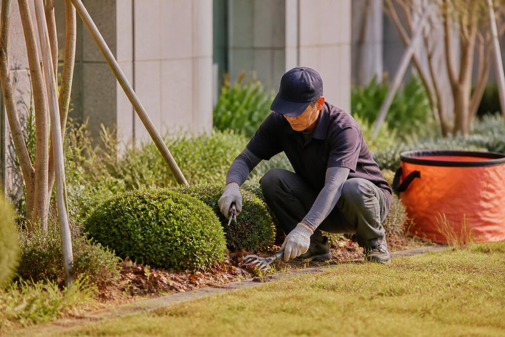 서울 강서구 건물 외부 녹지관리 작업 범위와 현장 조건 이미지