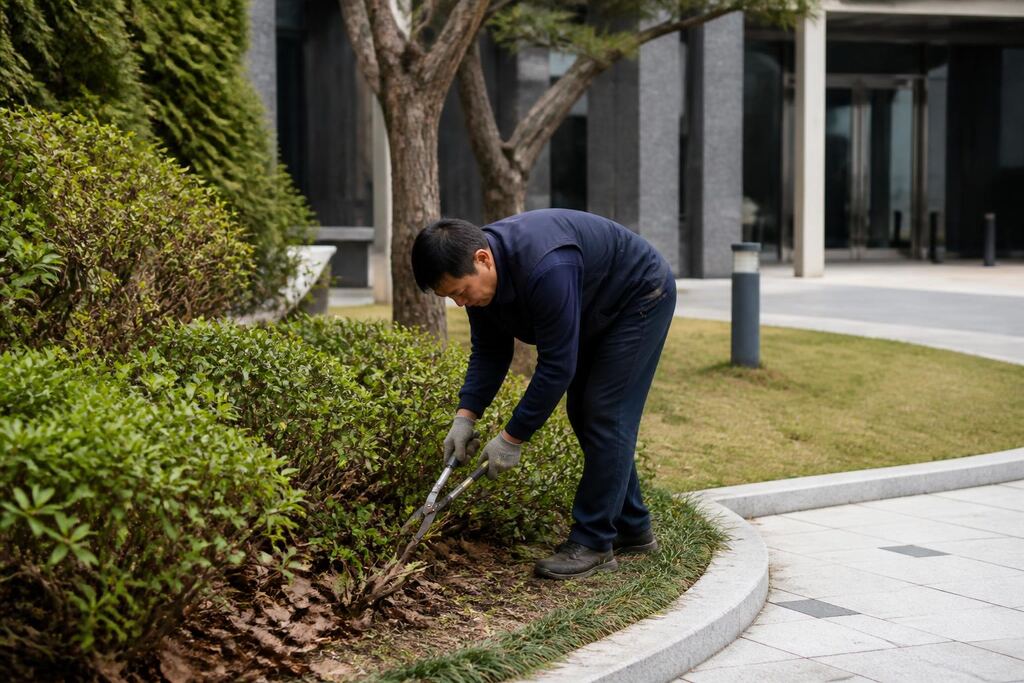 서울 서대문구 사업장 조경 정기관리 작업 범위와 현장 조건 이미지