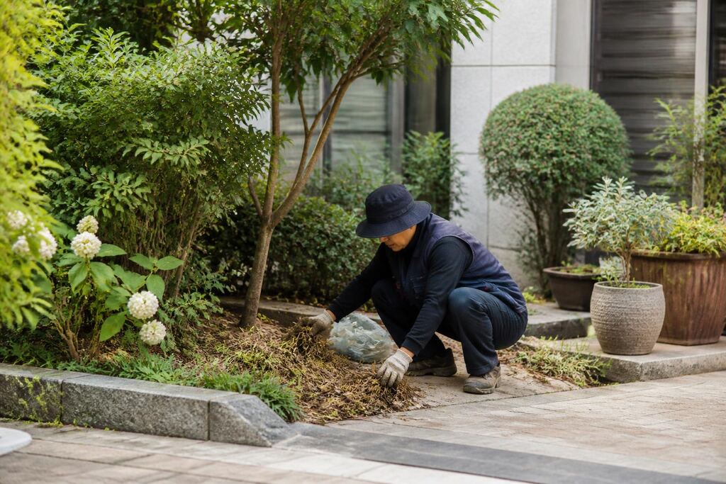 서울 동대문구 정원 관리 작업 범위와 현장 조건 이미지