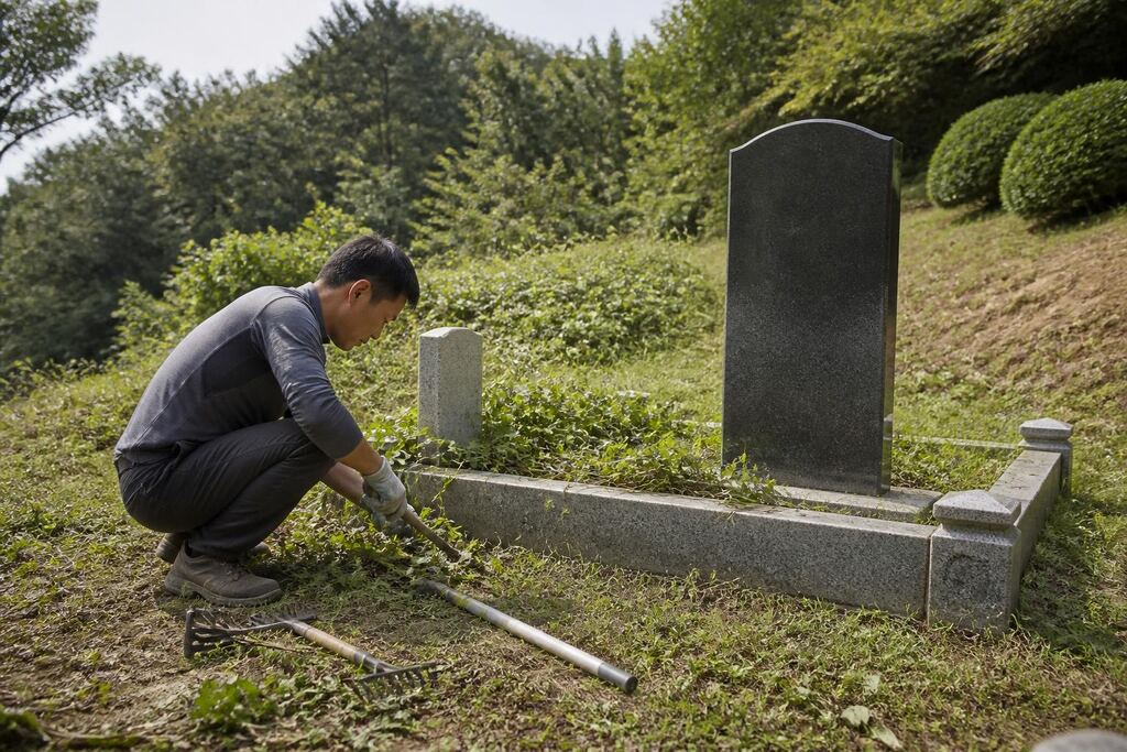 서울 서대문구 묘지 주변 정리 작업 범위와 현장 조건 이미지