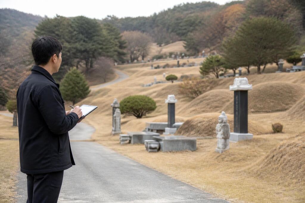 서울 강서구 묘지 주변 정리 작업 범위와 현장 조건 이미지