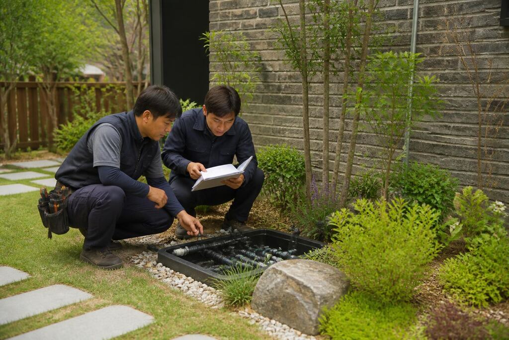 서울 도봉구 정원 배수·관수 시공 비용과 업체 비교 정보 이미지
