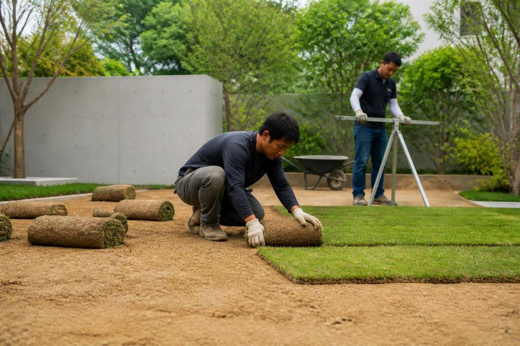 서울 성동구 잔디 조성공사 이미지