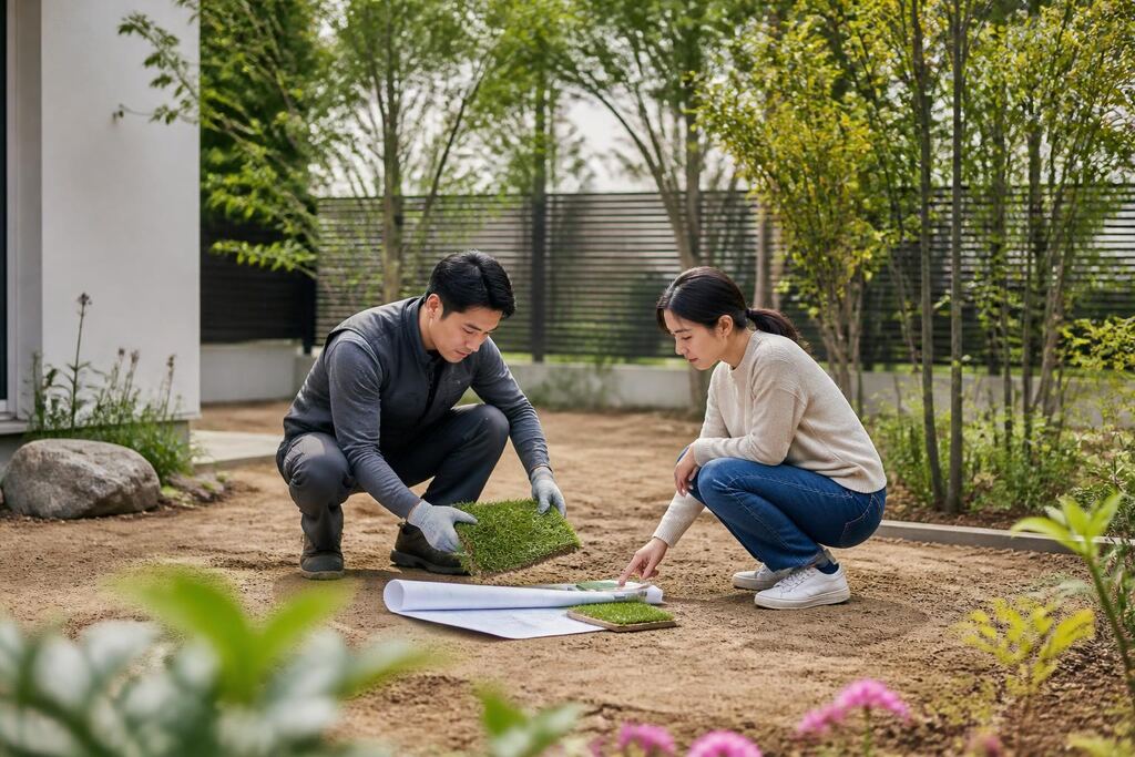 서울 서초구 잔디 조성공사 이미지