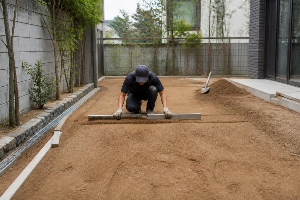 서울 서초구 잔디 조성공사 작업 범위와 현장 조건 이미지