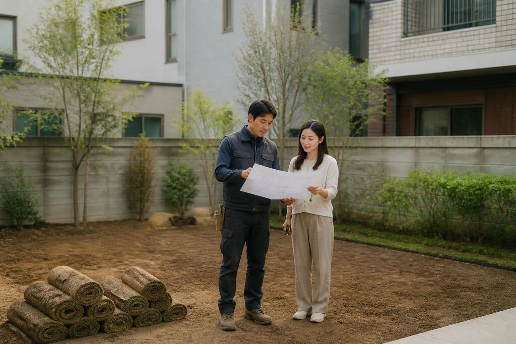 서울 송파구 잔디 조성공사 이미지