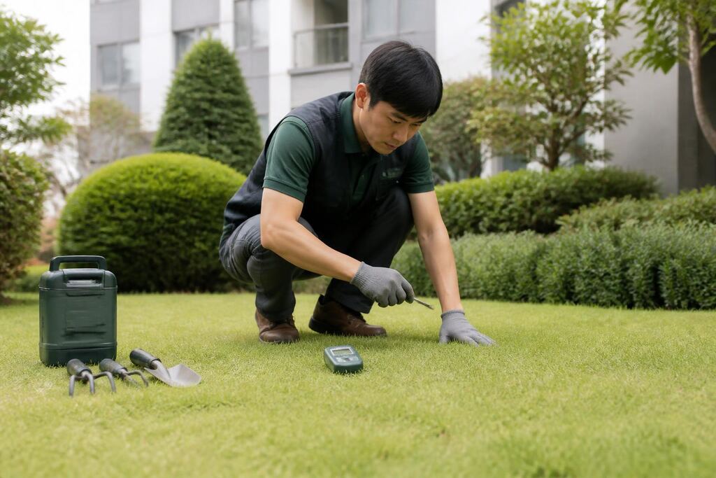 서울 용산구 잔디 관리 이미지