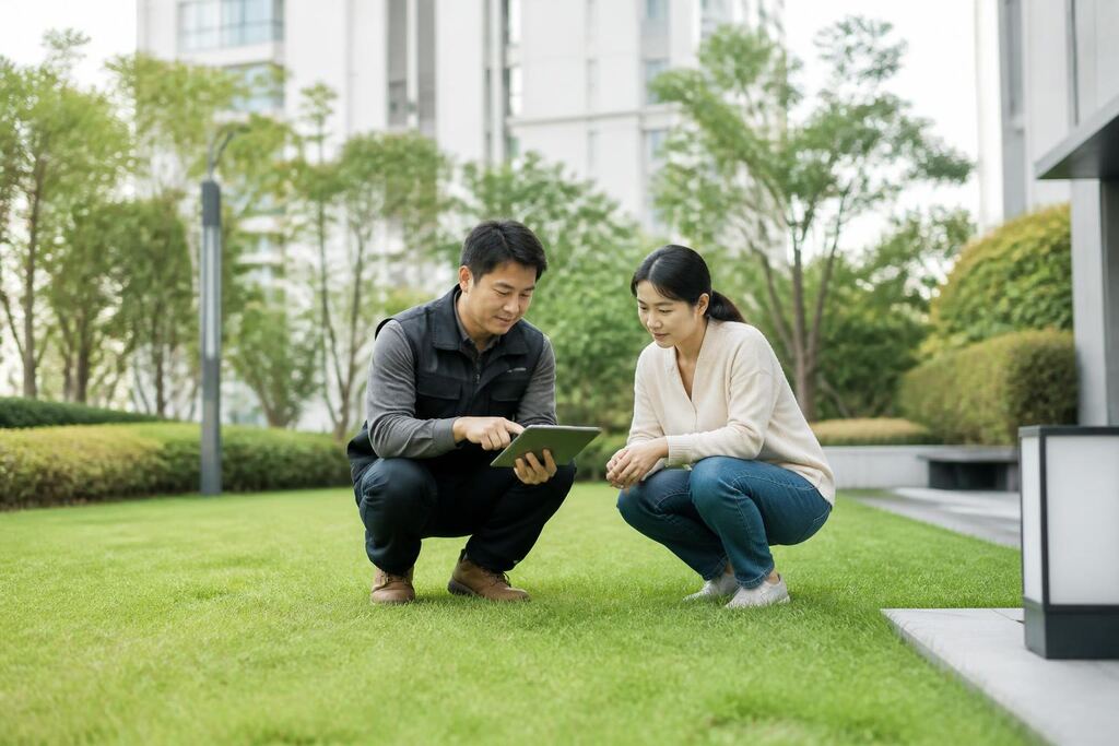서울 마포구 잔디 관리 이미지