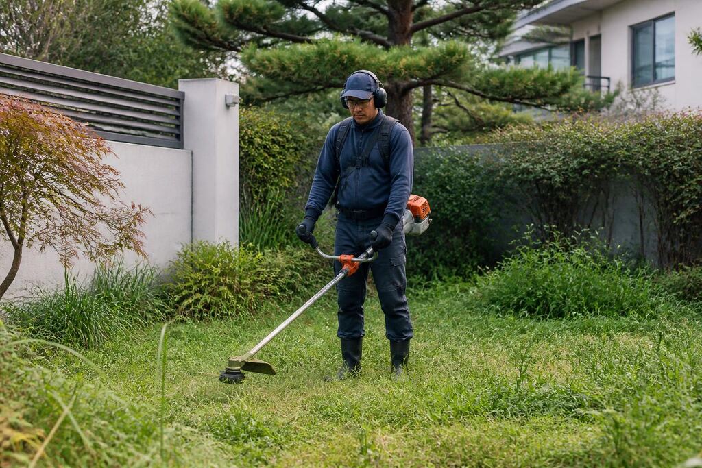 서울 강북구 잔디 깎기 이미지