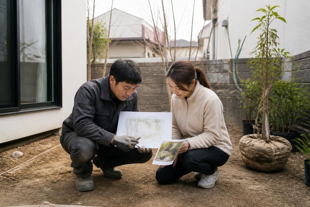서울 성북구 정원 조성공사 이미지