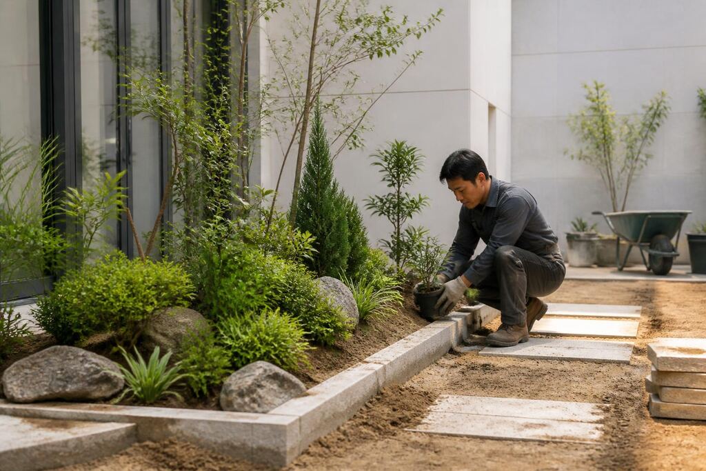 서울 강북구 정원 조성공사 이미지