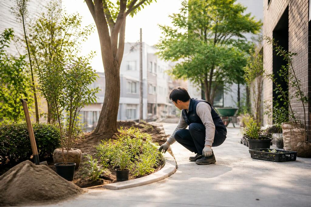 서울 금천구 정원 조성공사 이미지