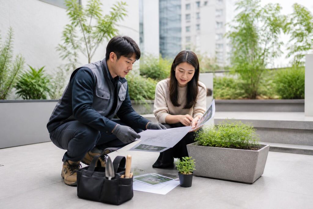 서울 용산구 화단·플랜터 조성 이미지