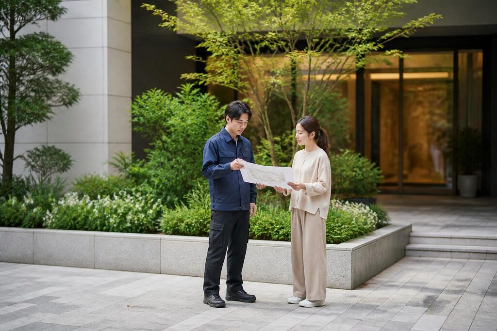 서울 동대문구 화단·플랜터 조성 이미지