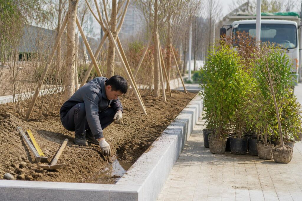 서울 중구 조경 식재공사 작업 범위와 현장 조건 이미지