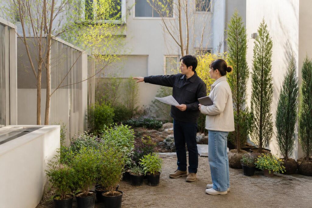 서울 용산구 조경 식재공사 이미지