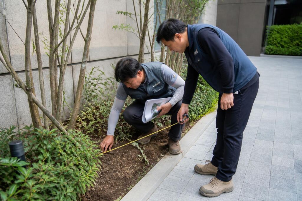 서울 송파구 조경 식재공사 작업 범위와 현장 조건 이미지