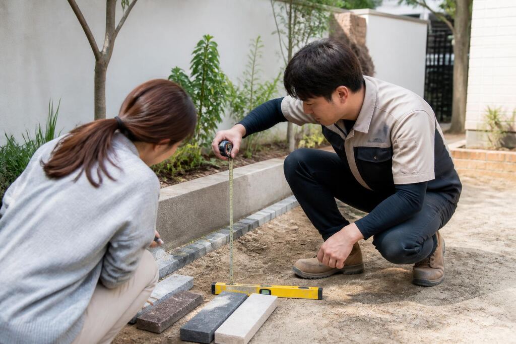 서울 용산구 조경석·경계석 시공 작업 범위와 현장 조건 이미지