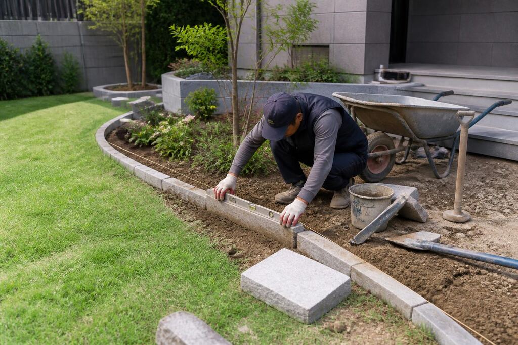 서울 동대문구 조경석·경계석 시공 작업 범위와 현장 조건 이미지