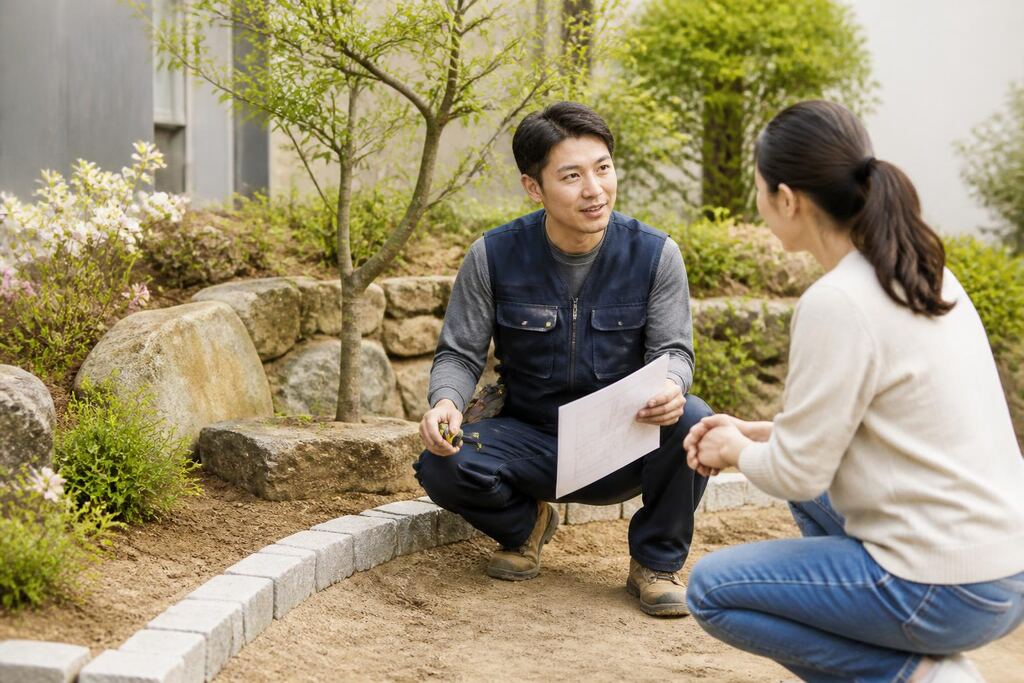 서울 성북구 조경석·경계석 시공 이미지