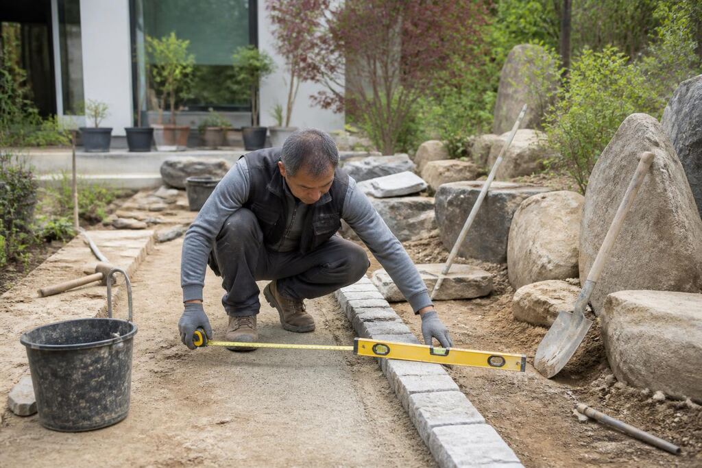 서울 강북구 조경석·경계석 시공 작업 범위와 현장 조건 이미지