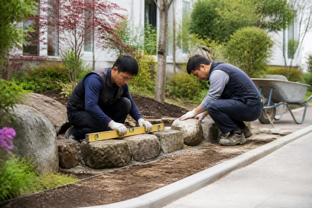 서울 금천구 조경석·경계석 시공 이미지
