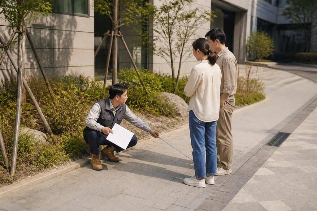 서울 영등포구 조경석·경계석 시공 작업 범위와 현장 조건 이미지