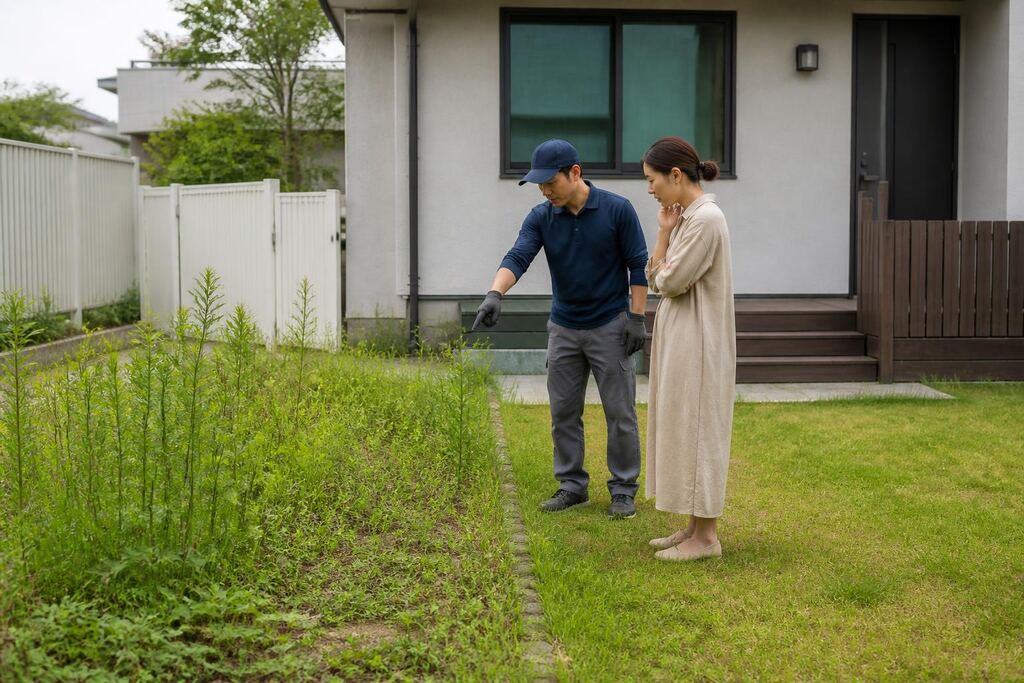 서울 동대문구 잡초 제거 이미지