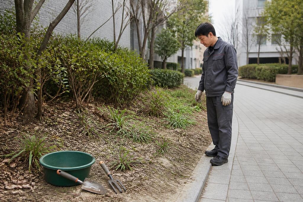 서울 강남구 잡초 제거 이미지