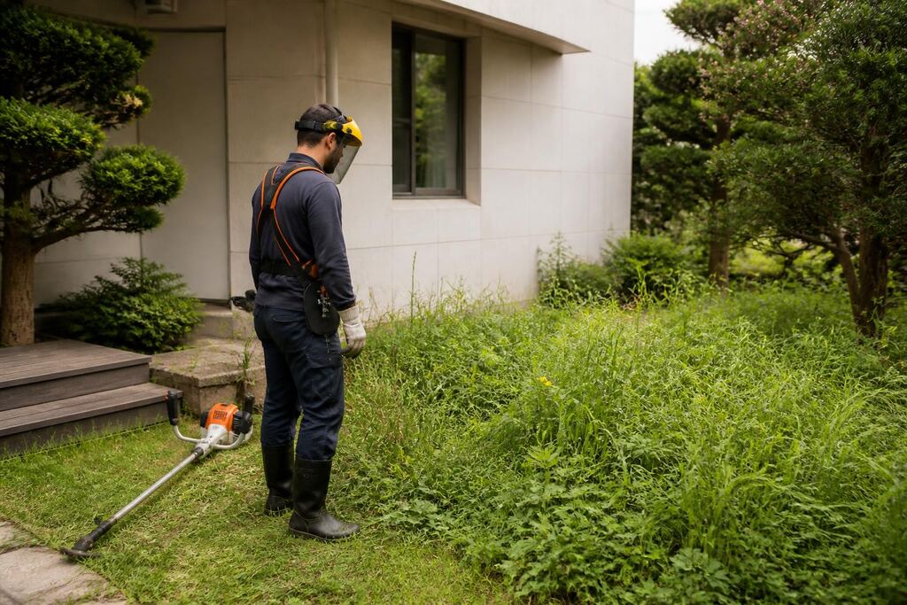 서울 용산구 제초 작업 이미지