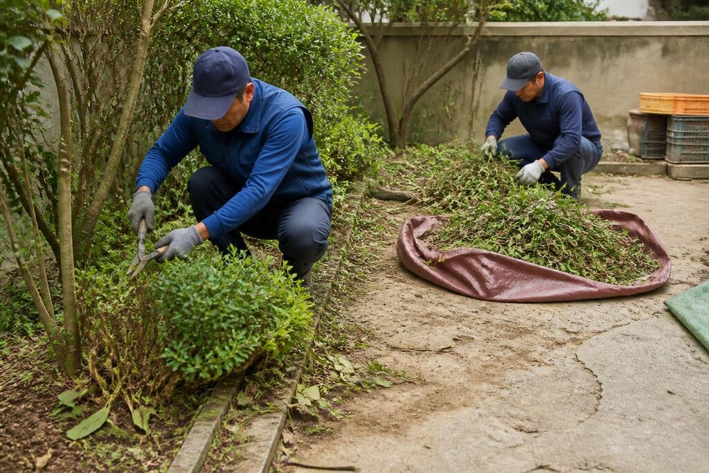 서울 용산구 마당 정리 작업 범위와 현장 조건 이미지