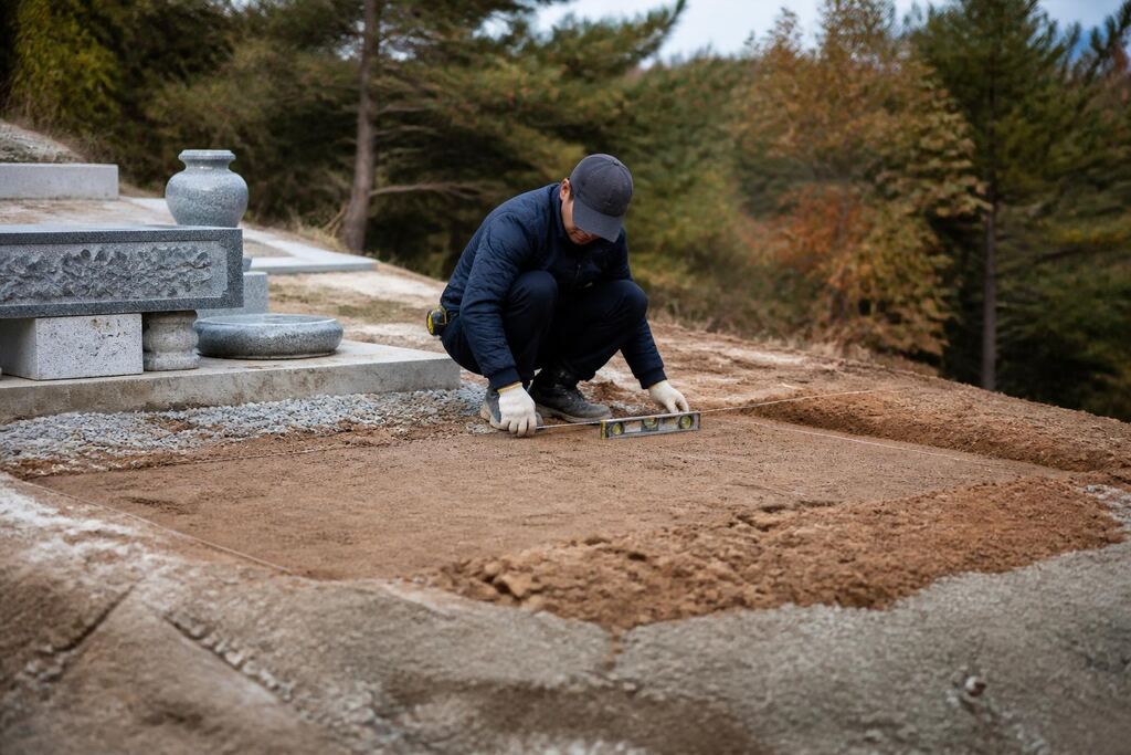 서울 중구 묘지조성 작업 범위와 현장 조건 이미지