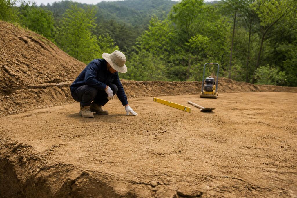서울 양천구 묘지조성 작업 범위와 현장 조건 이미지