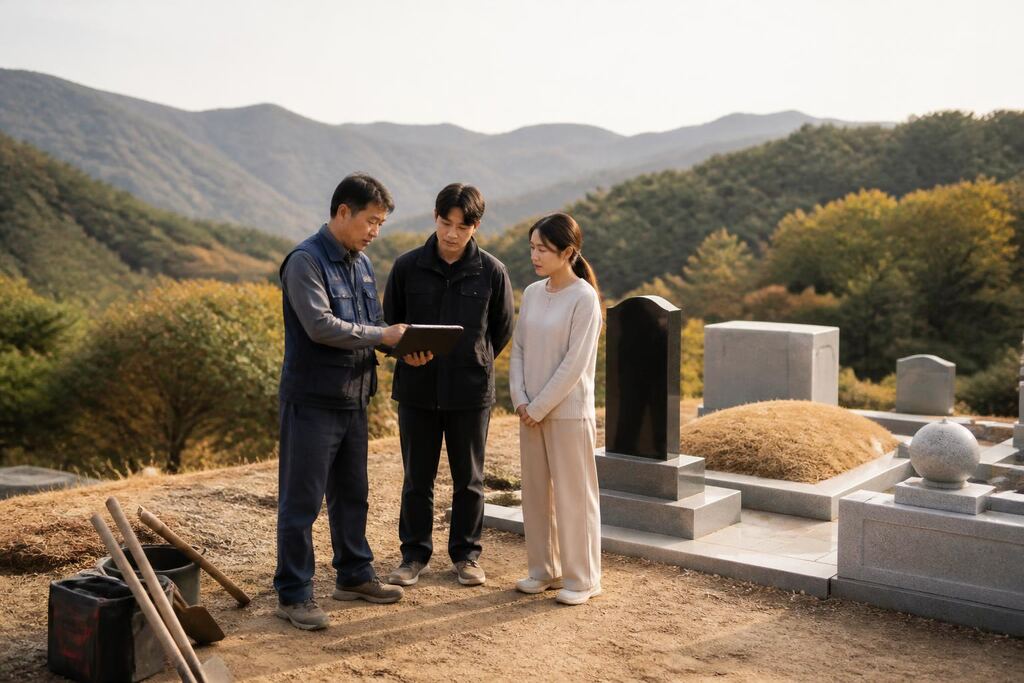 서울 금천구 묘지조성 이미지