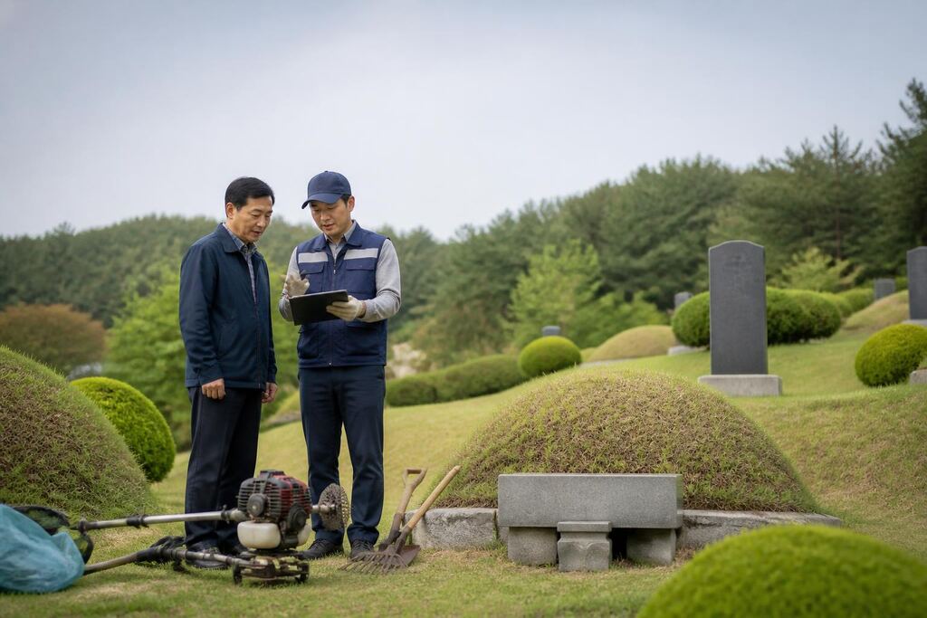 서울 용산구 묘지관리 이미지