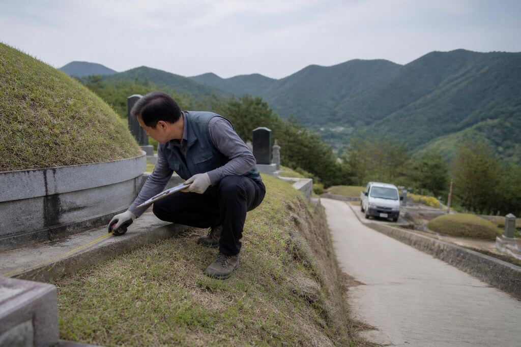 서울 서초구 묘지이장 작업 범위와 현장 조건 이미지
