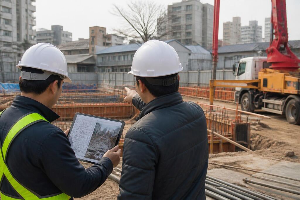 서울 송파구 콘크리트펌프 작업 범위와 현장 조건 이미지
